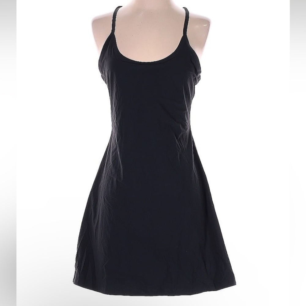 Outdoor Voices athletic tennis dress, has built in shorts underneath